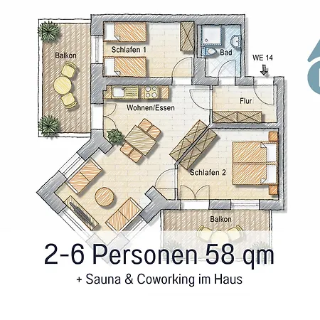 Hunde Ohne Aufpreis - Hagemeister - Sauna Im Haus - 6 Min Zum - 2 Traumbalkone - Privatparkplatz Apartmán Sellin (Rugen)