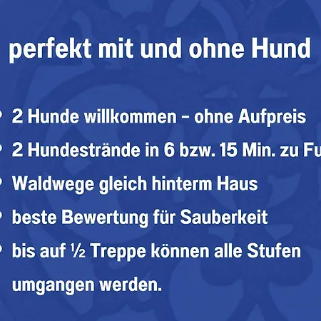 Apartmán Hunde Ohne Aufpreis - Hagemeister - Sauna Im Haus - 6 Min Zum - 2 Traumbalkone - Privatparkplatz